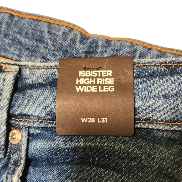 NWT Silver Jeans Isbister High Rise Wide Leg 28" x 31" - Picture 8 of 11